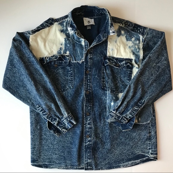 RP4LF Denim Button Up Shirt {A40} - Picture 1 of 4